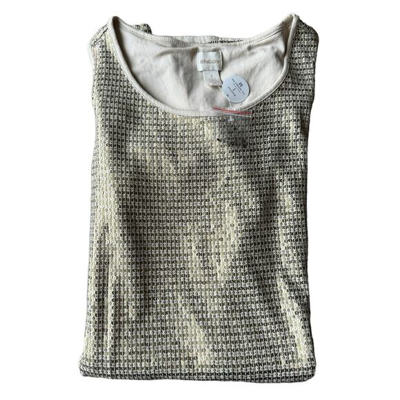 NWT Chicos Gold sequins Cold Shoulder short sleeved Dress size medium (1) - Picture 10 of 12